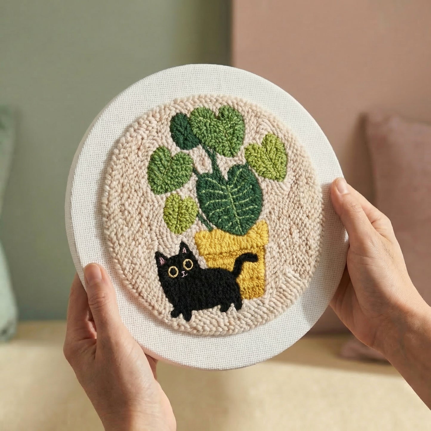 Punch Needle Set - Verspieltes Kätzchen