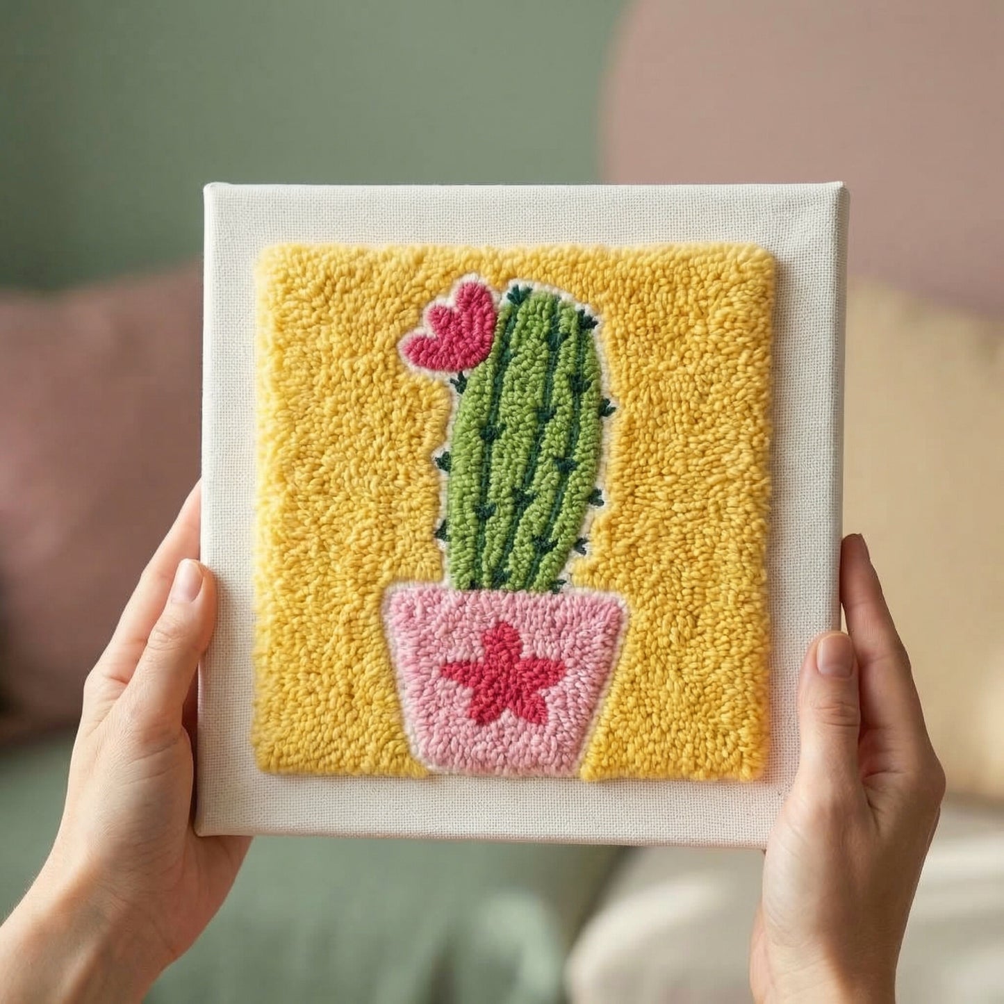 Punch Needle Kit - Sweet Little Cactus