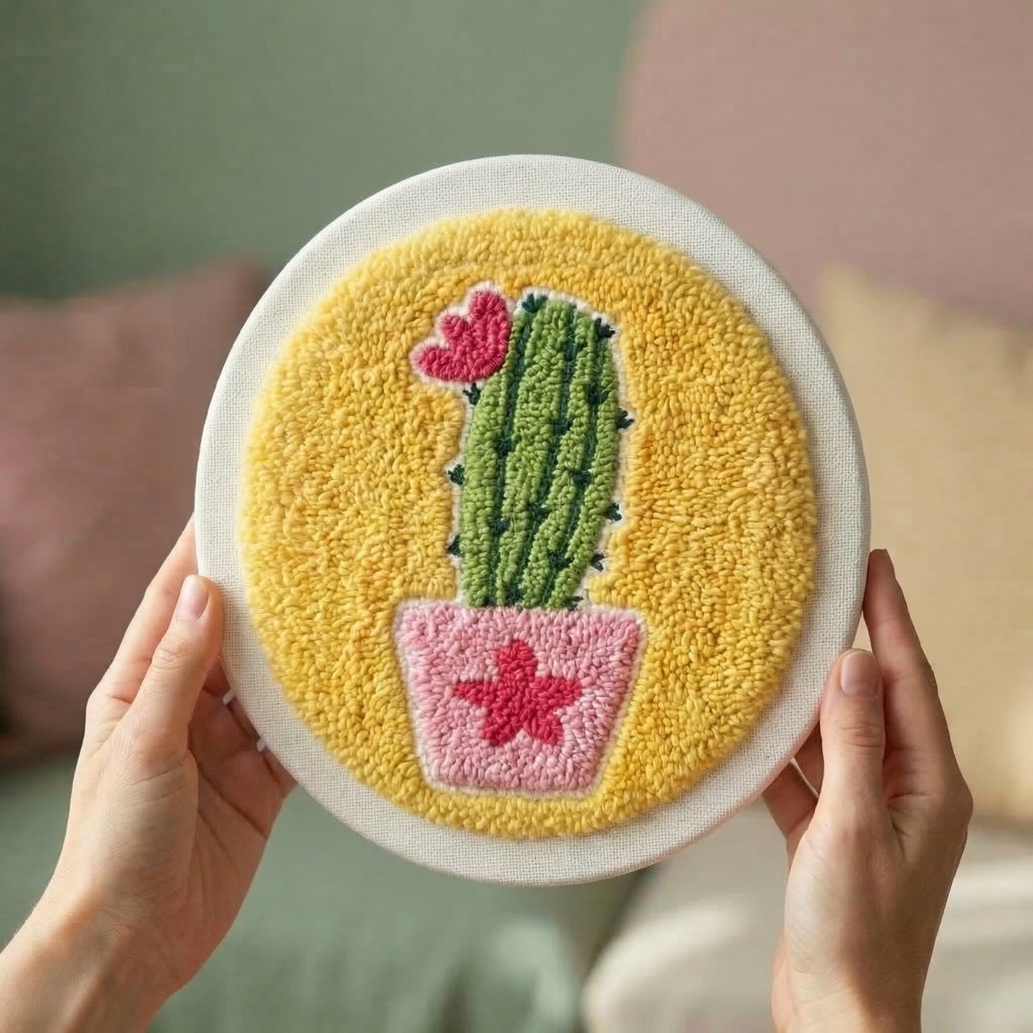 Punch Needle Kit - Sweet Little Cactus