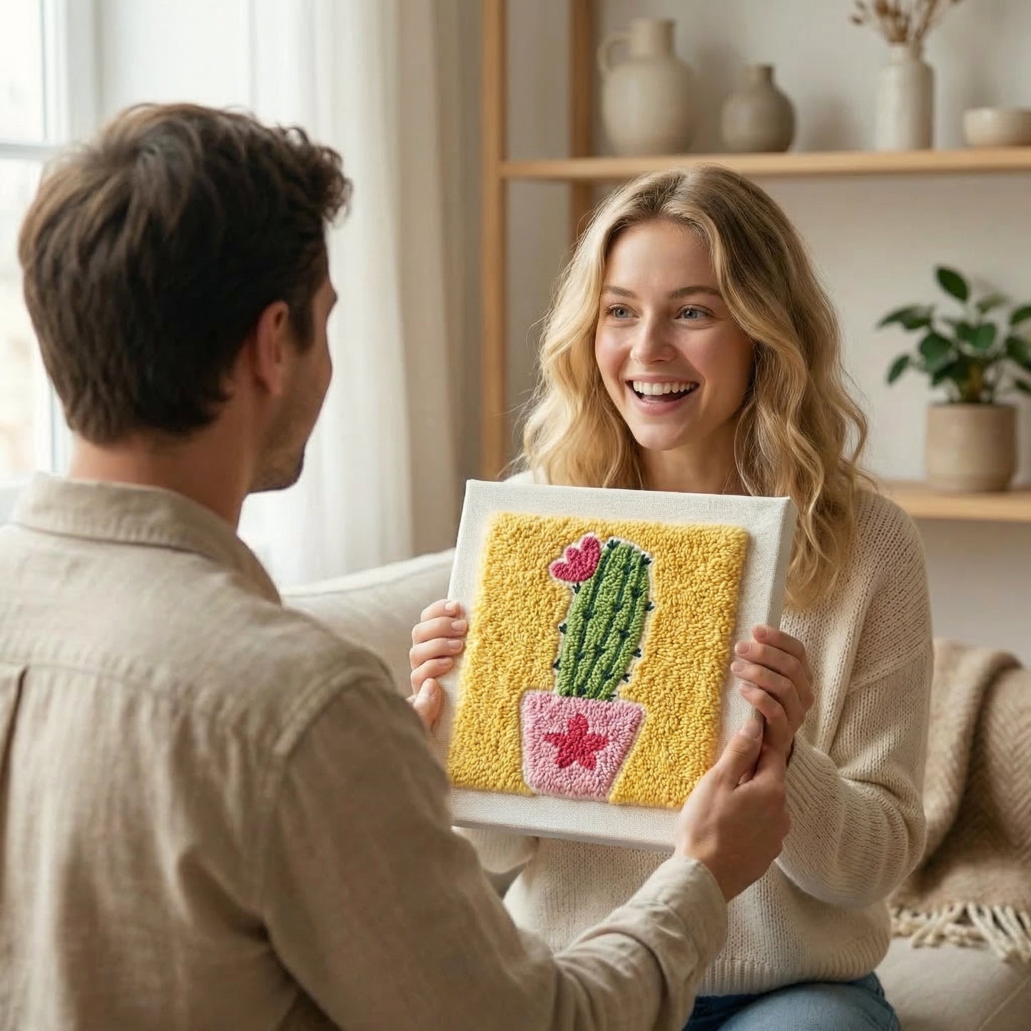 Punch Needle Kit - Sweet Little Cactus