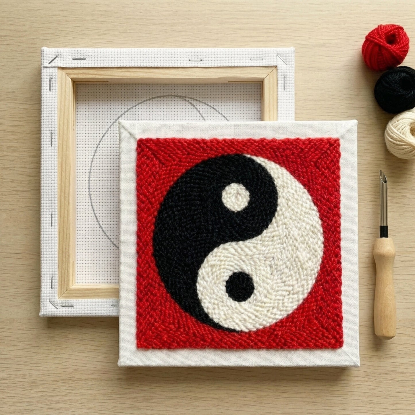 Kit Punch Needle - Équilibre Zen Yin Yang