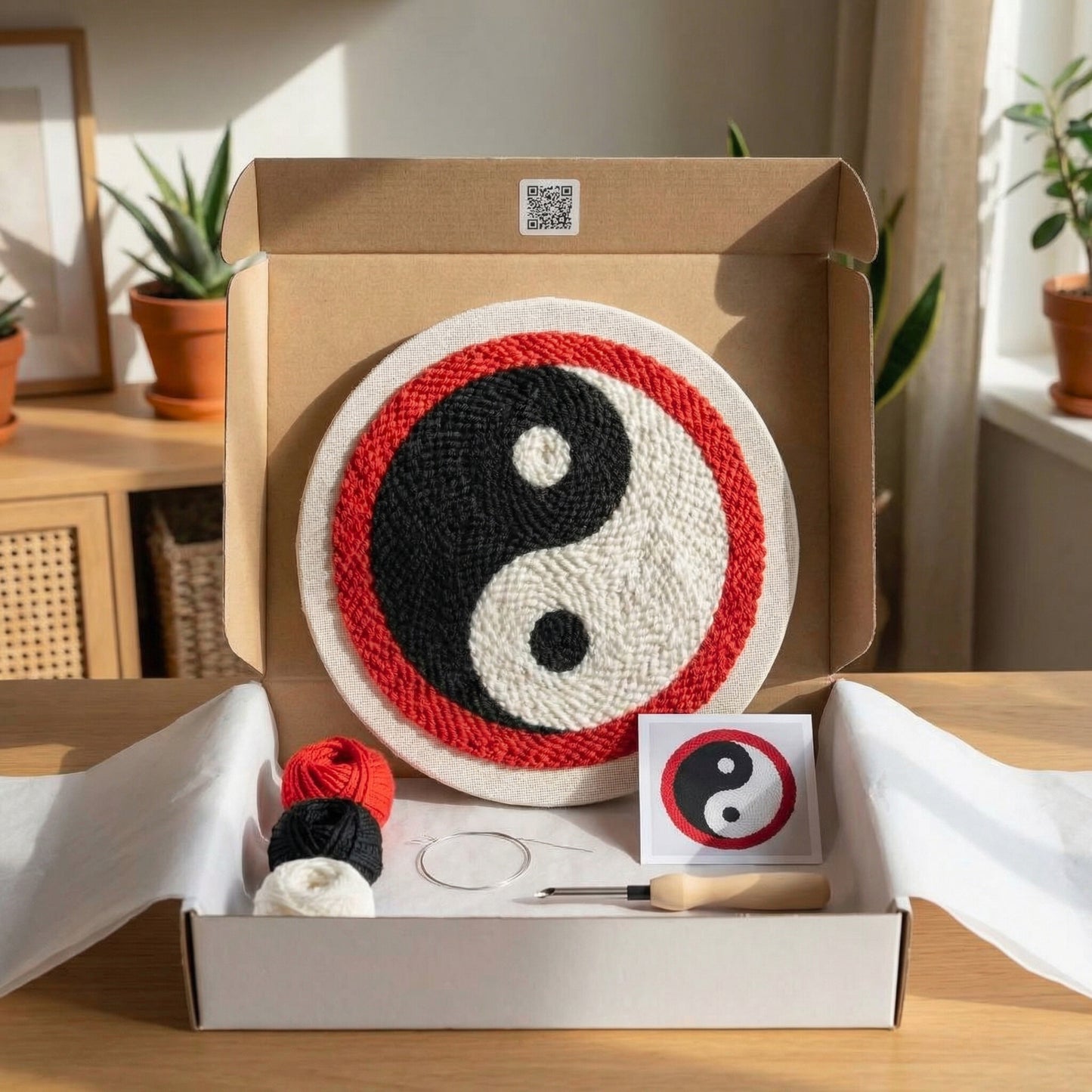 Kit Punch Needle - Équilibre Zen Yin Yang