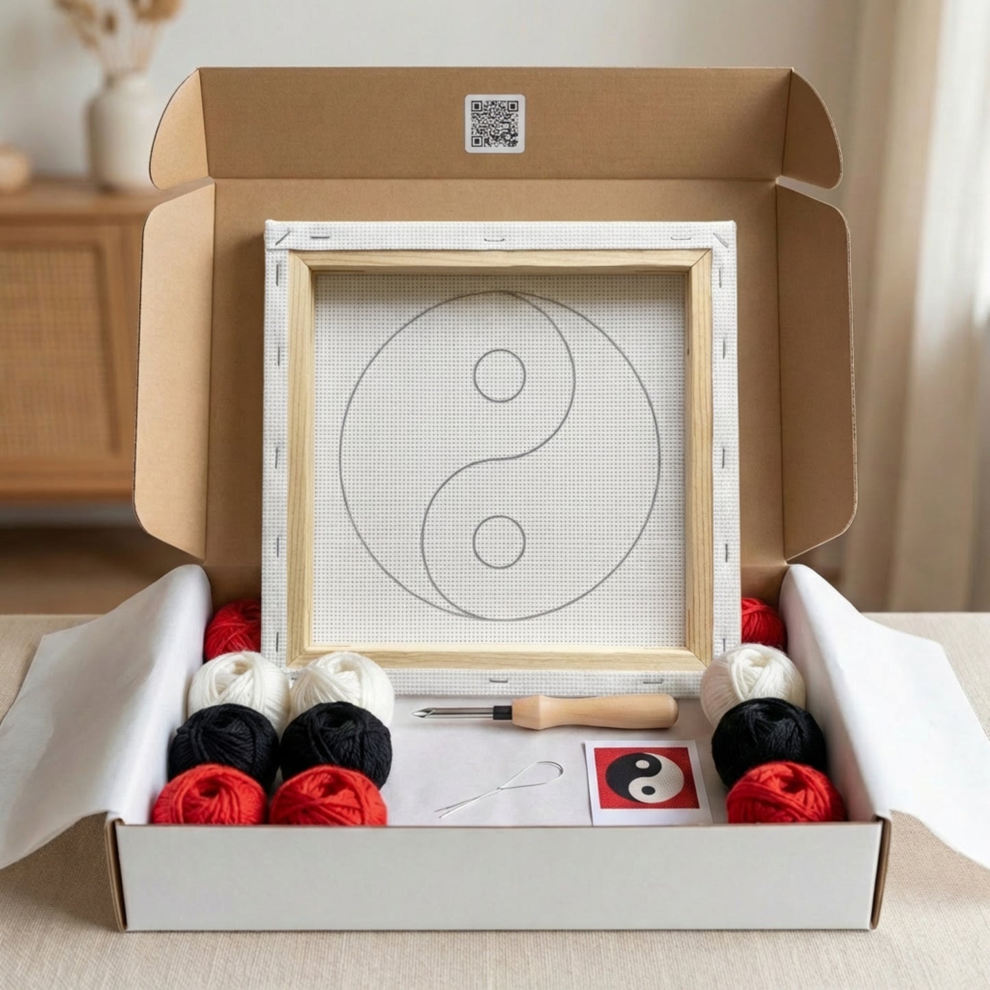 Kit Punch Needle - Équilibre Zen Yin Yang