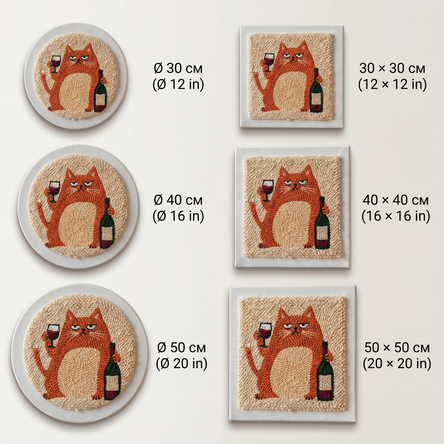 Kit Punch Needle - Chat & Vin Rouge