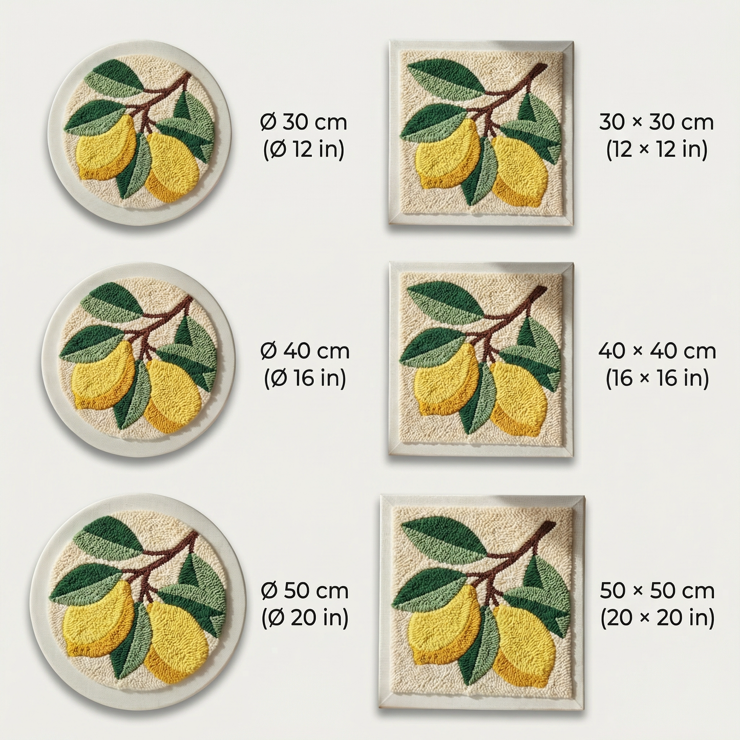 Punch Needle Kit - Zesty Lemons