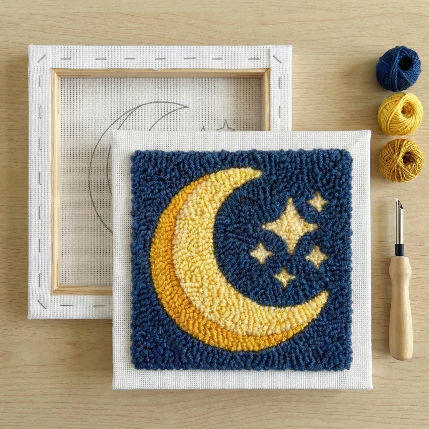 Punch Needle-Set – Harmonie der Mitternacht