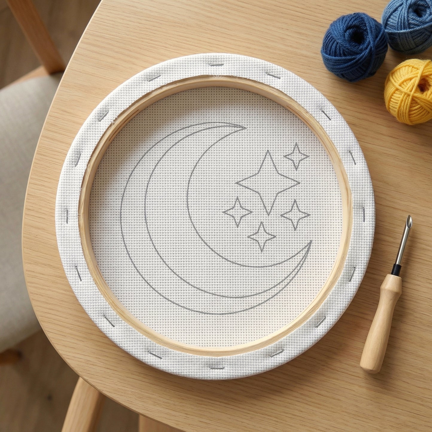 Punch Needle-Set – Harmonie der Mitternacht