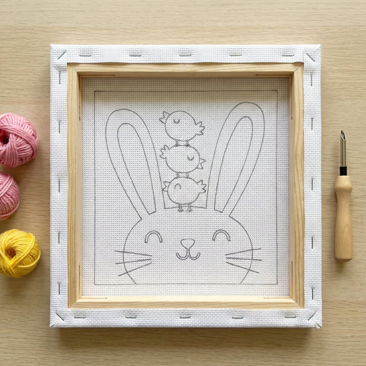 Punch Needle Set – Hase & Küken