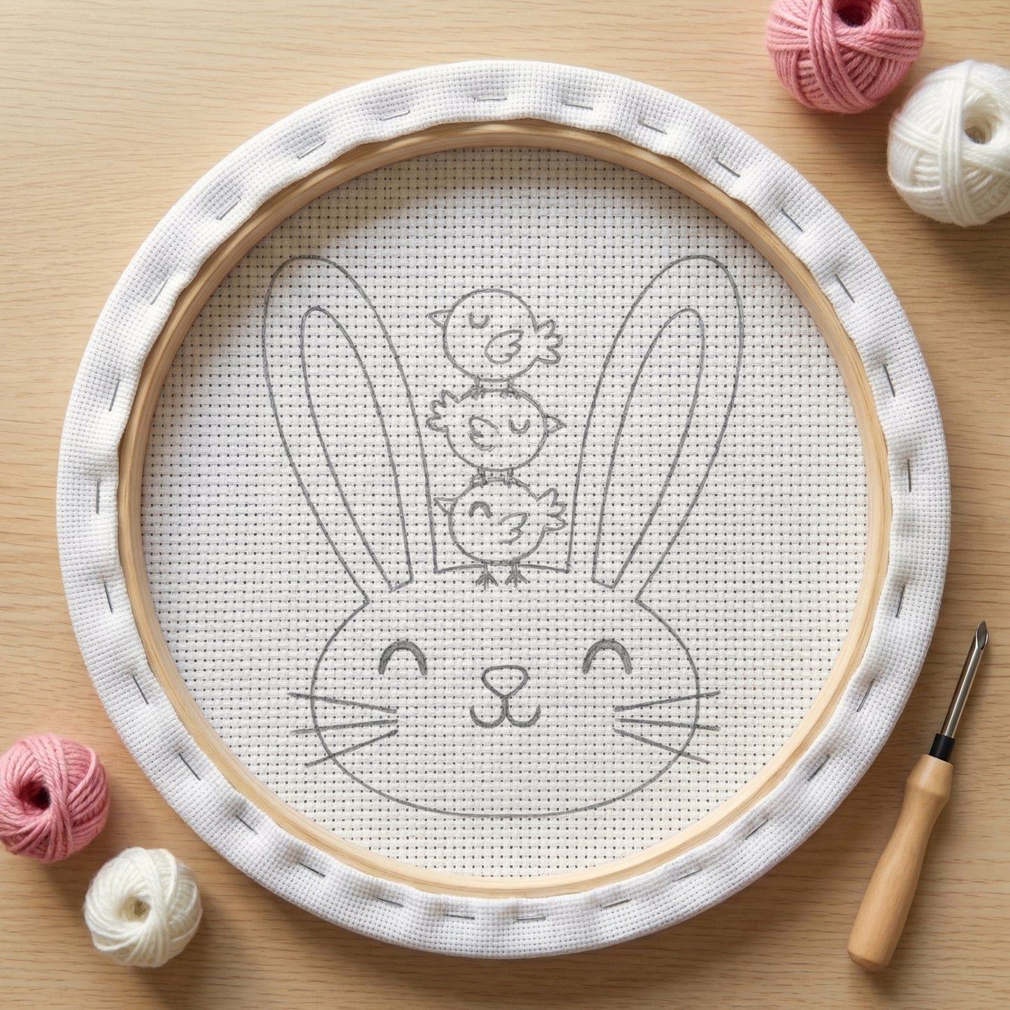 Punch Needle Set – Hase & Küken