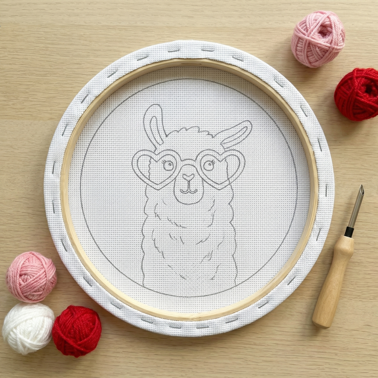Punch-Needle-Set – Lama