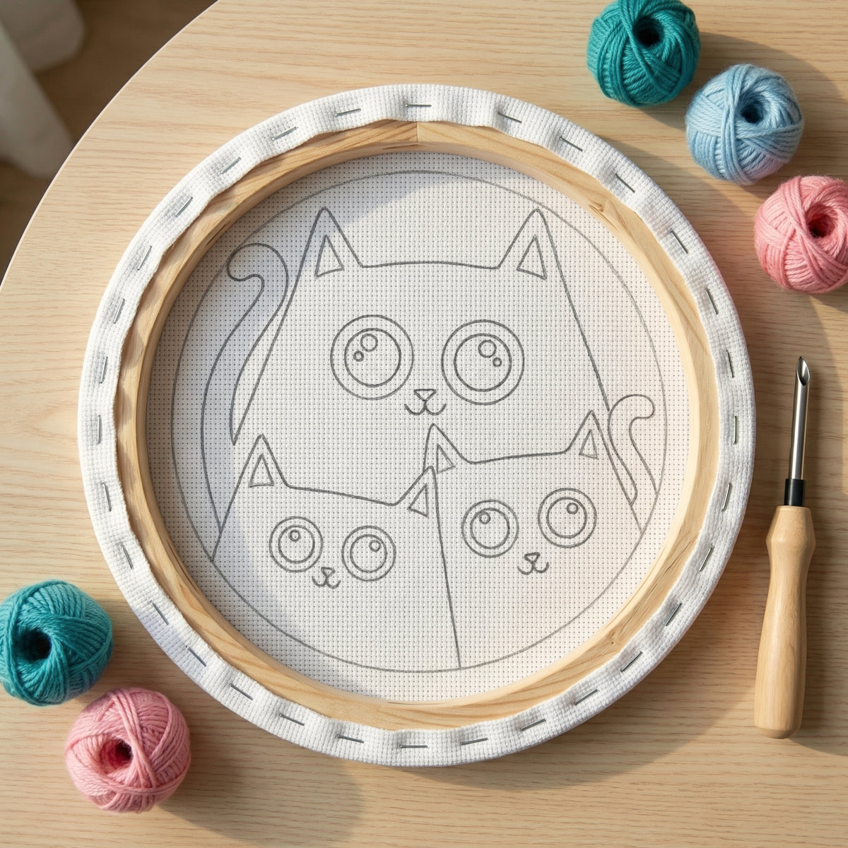 Punch needle embroidery tutorial - Getting started with your Tonia Art kit.