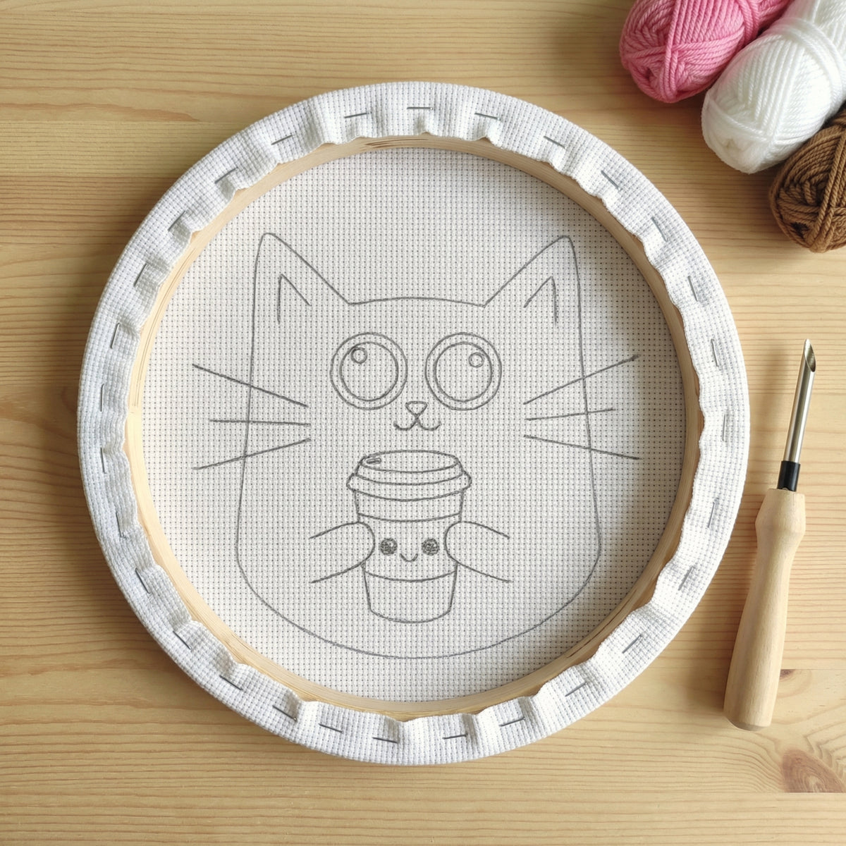Punch needle embroidery tutorial - Getting started with your Tonia Art kit.