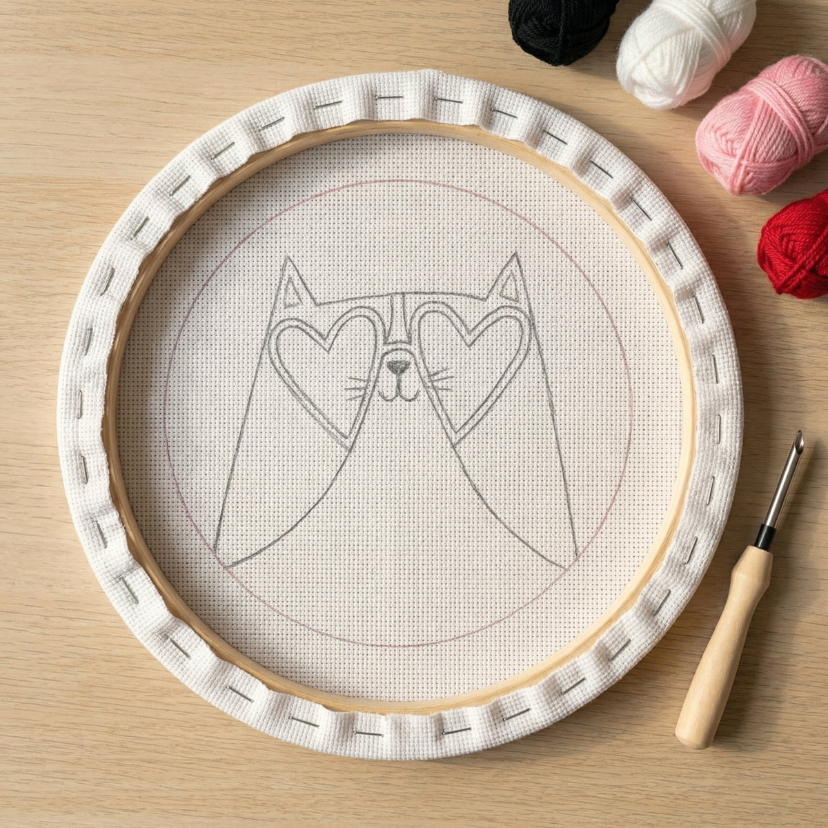 Punch needle embroidery tutorial - Getting started with your Tonia Art kit.