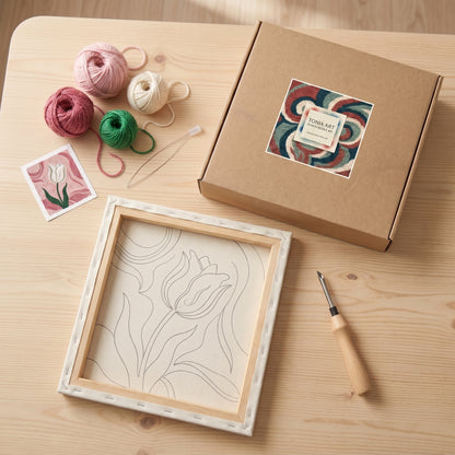 Punch needle embroidery tutorial - Getting started with your Tonia Art kit.