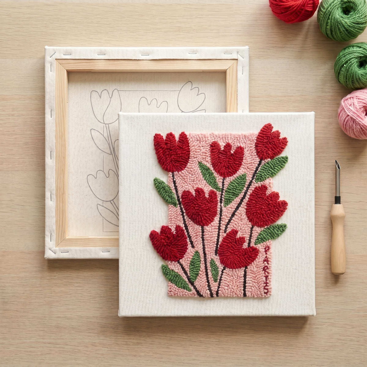 Punch needle embroidery tutorial - Getting started with your Tonia Art kit.
