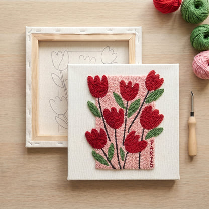 Punch needle embroidery tutorial - Getting started with your Tonia Art kit.