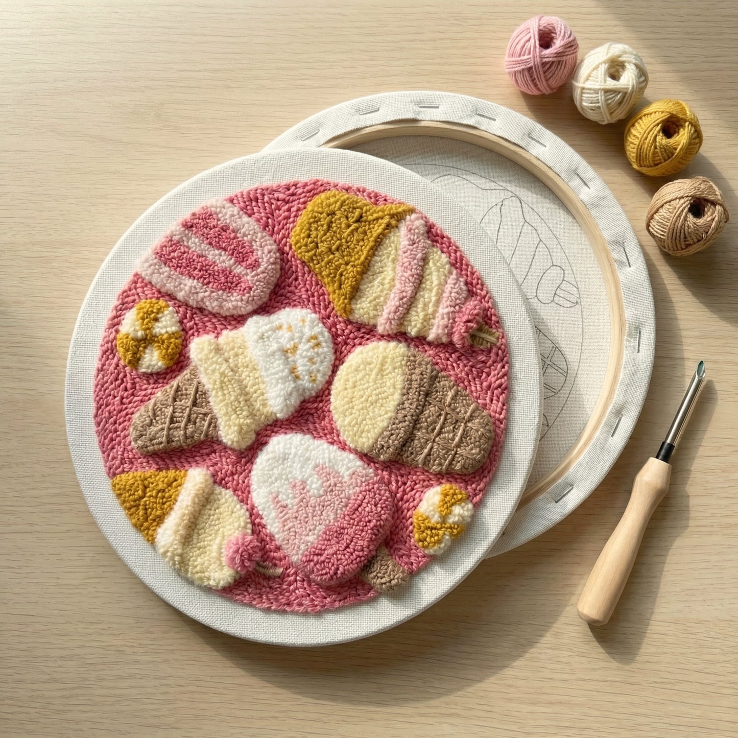 Punch Needle Kit — Iced Sweetness