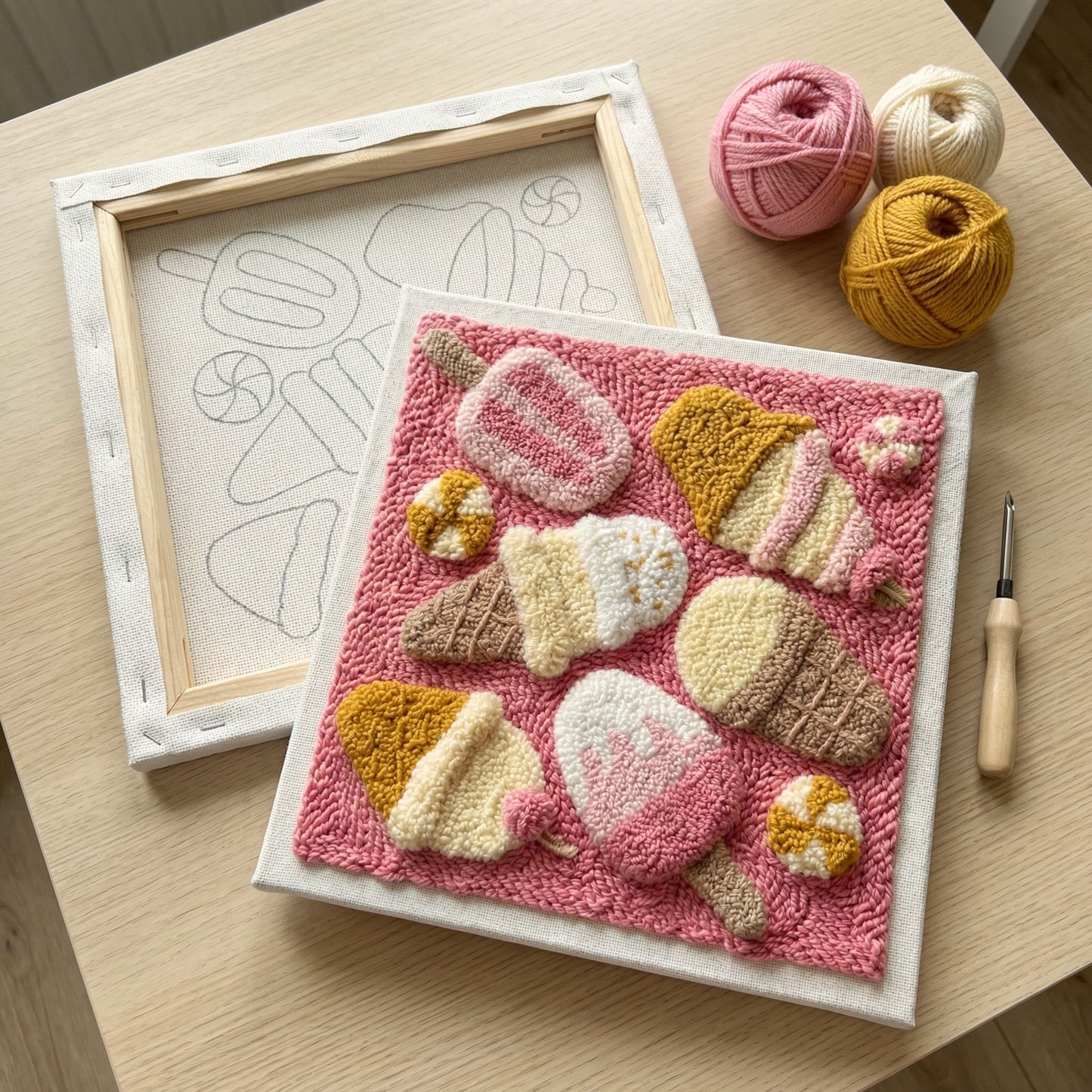 Punch Needle Kit — Iced Sweetness