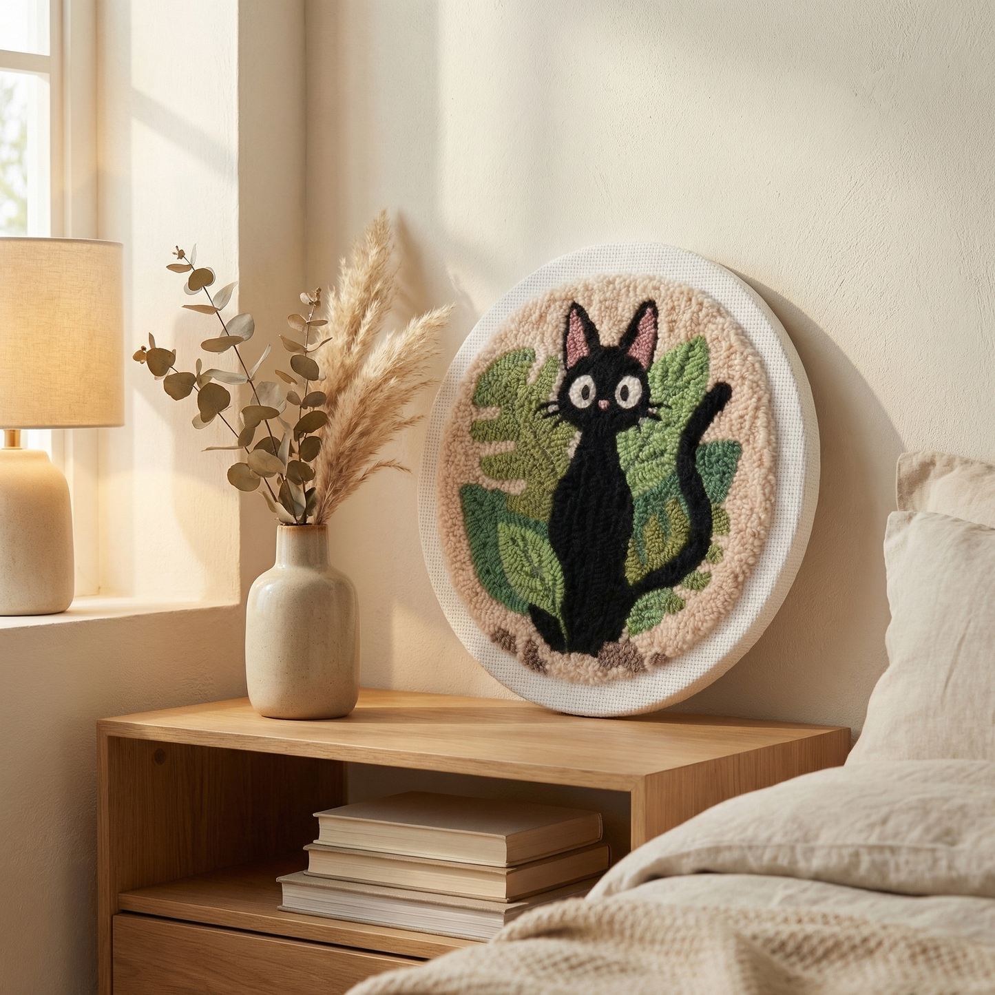 Punch Needle Kit - Mystical Black Cat