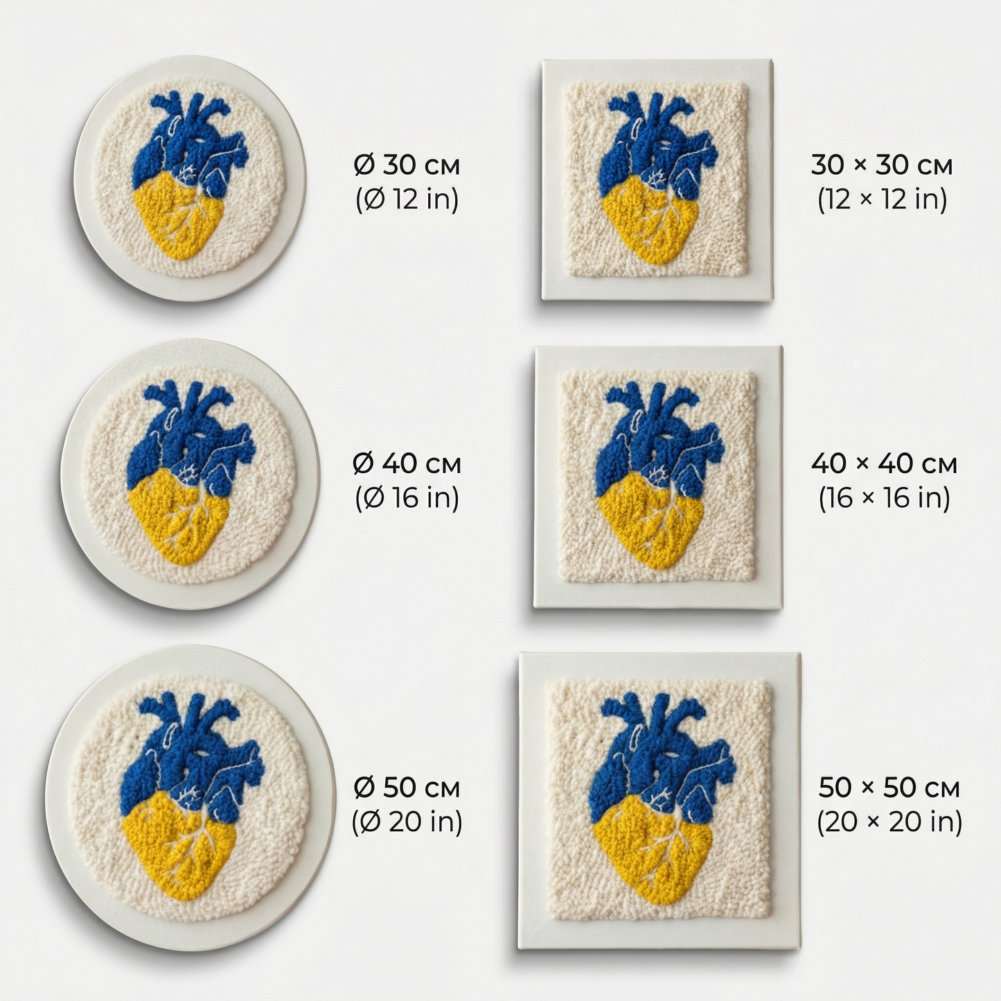 Punch-Needle-Set – Leidenschaftliches Herz