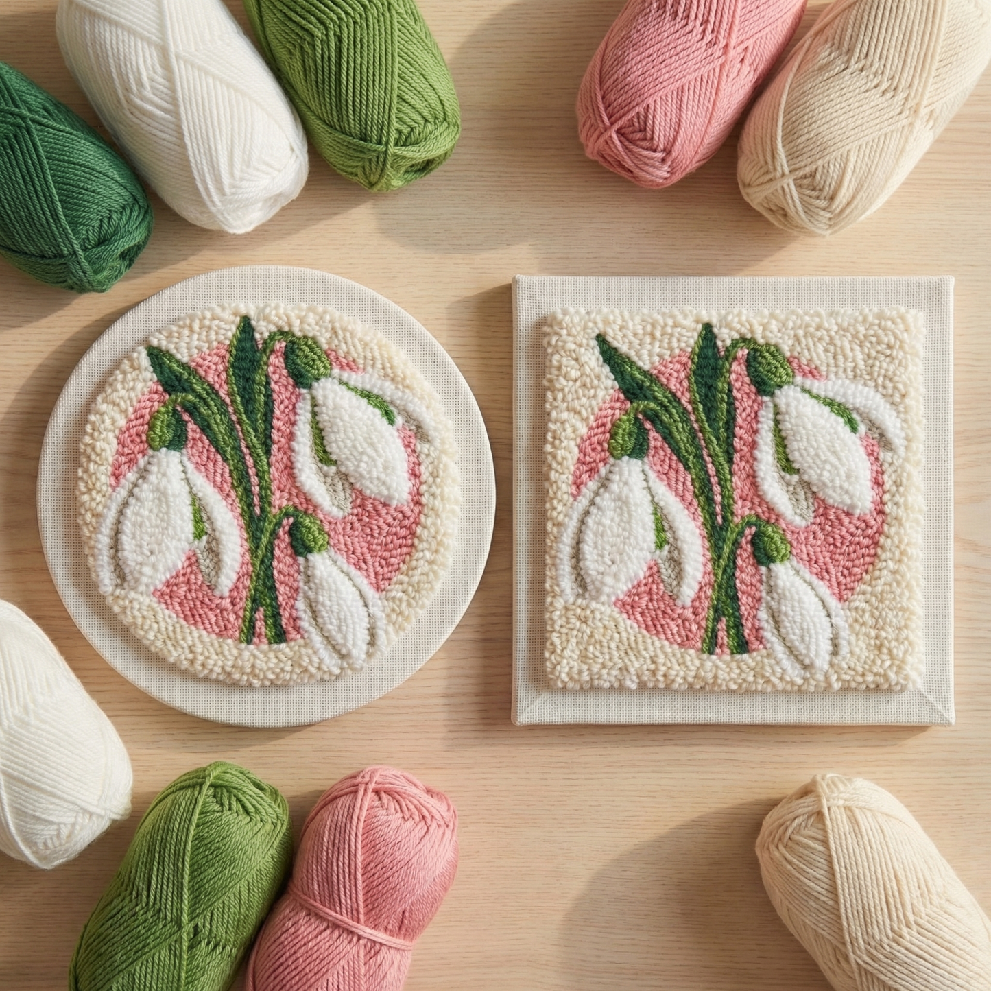 Punch Needle Kit - Spring Snowdrops