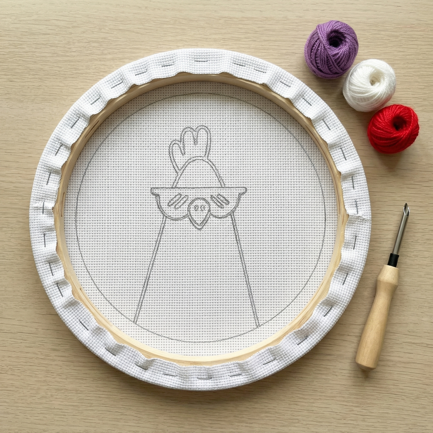 Punch Needle Kit - Country Hen