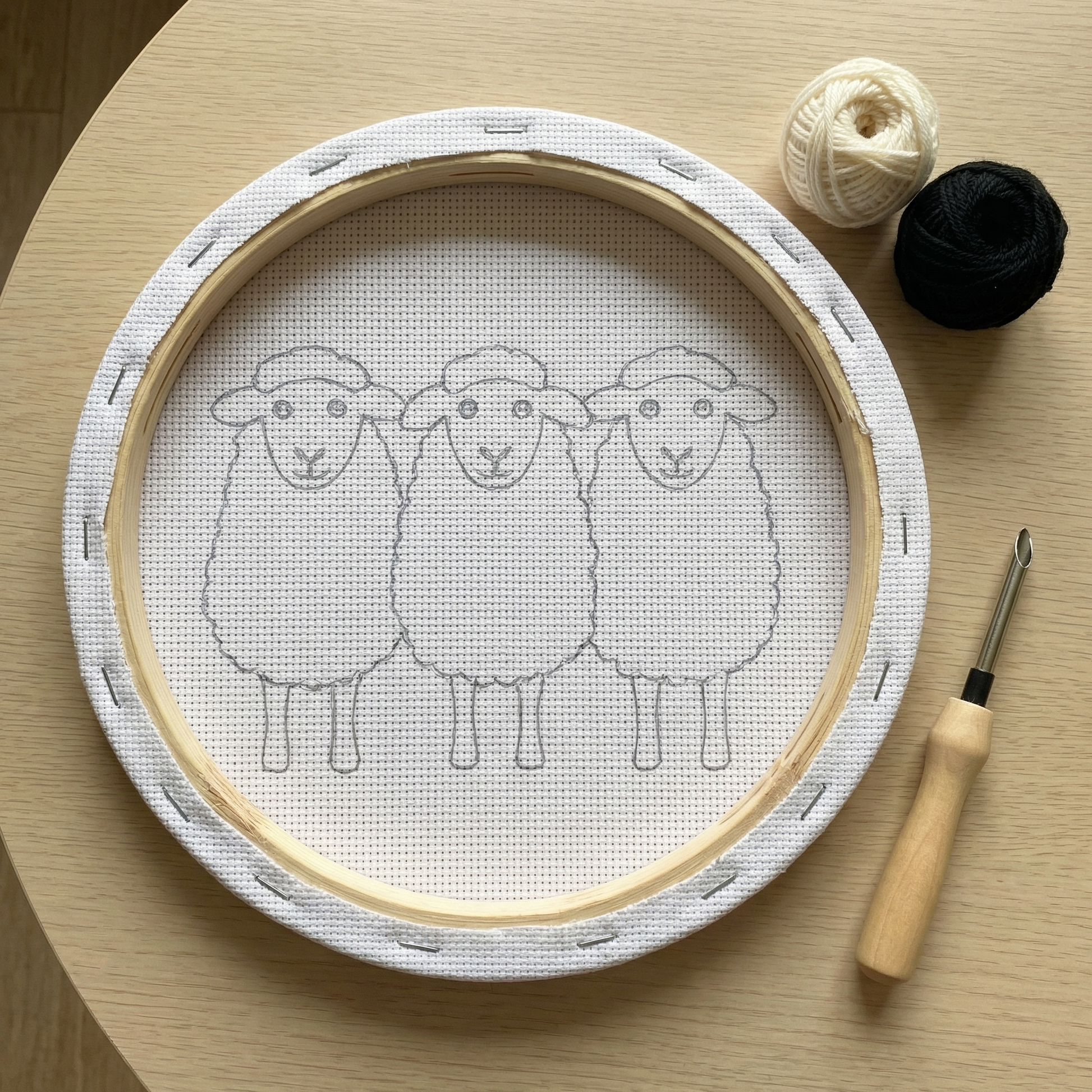 Punch Needle Kit - Sweet Sheep – Tonia Art