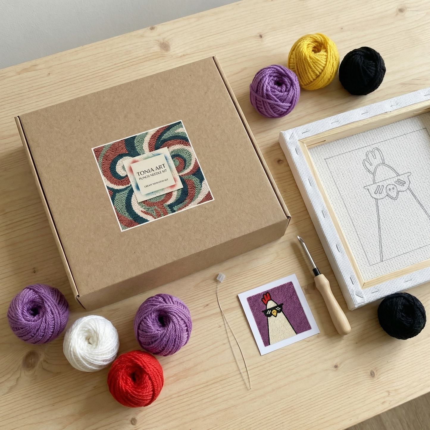 Punch Needle Kit - Country Hen